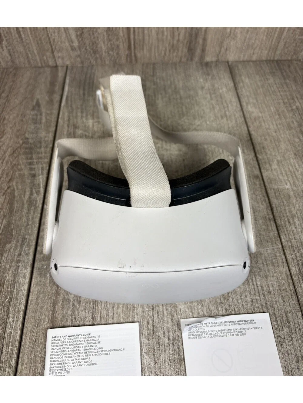 Meta Quest 2 256GB VR Headset Only w Head Strap KW49CM Tested No Controllers
